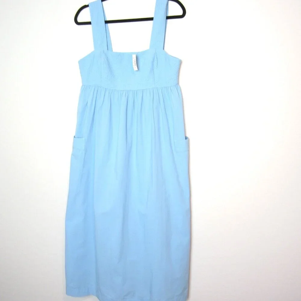 Madewell Cutout-back Empire Midi Dress - Picture 2 of 7